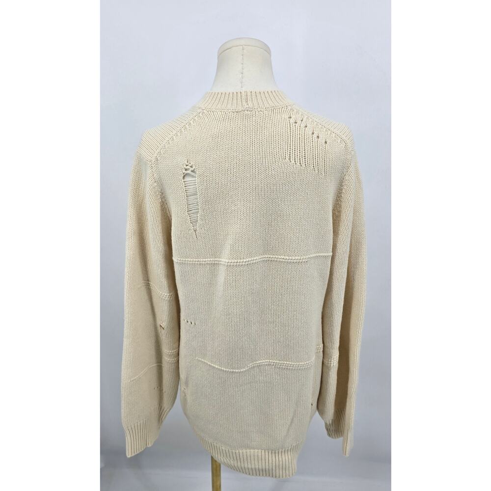 Helmut Lang Distressed Button-Front Cardigan - image 3